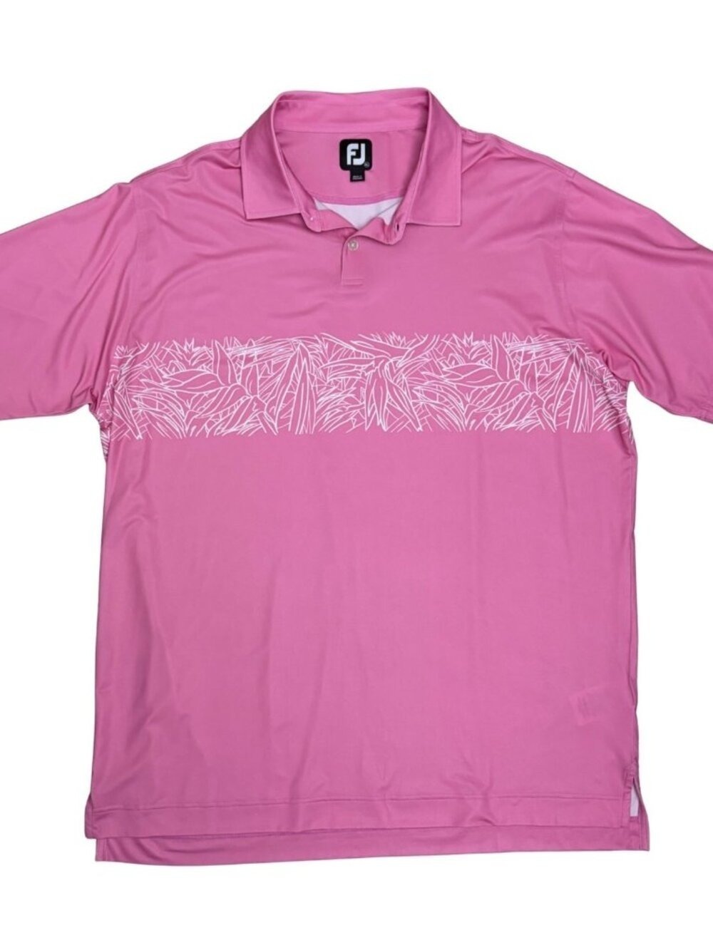 FOOTJOY GOLF Polo Tee Shirt Pink Summer Lightweight Activewear Shirt Mens XL